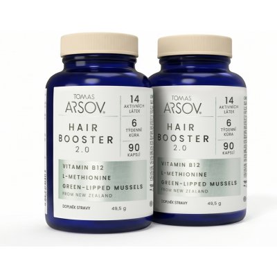 Tomas Arsov HAIR BOOSTER 2.0 Doplněk stravy pro podporu růstu vlasů 2 x 90 kapslí – Hledejceny.cz