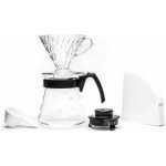 Hario V60-02 Pour Over Kit Plastic Black – Zboží Dáma