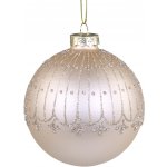 Chic Antique Vánoční ozdoba se stříbrnými ornamenty Latté – Hledejceny.cz