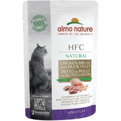 Almo Nature Classic Raw Pack WET Cat Kuřecí prsa & kachní filet 55 g