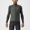 Bunda na kolo Castelli Squadra Stretch pánské military green/dark gray