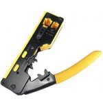 Nedis Krimpovací kleště CAT5 / CAT5e / CAT6 / CAT6a / CAT7 / RJ11, RJ12, RJ45, odizolovací, řezací, ocel / ABS (CCGG89505BK) – HobbyKompas.cz