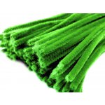 Chlupaté drátky na tvoření Ø6 mm délka cca 30 cm - zelená trávová neon (20 ks) – Zboží Dáma