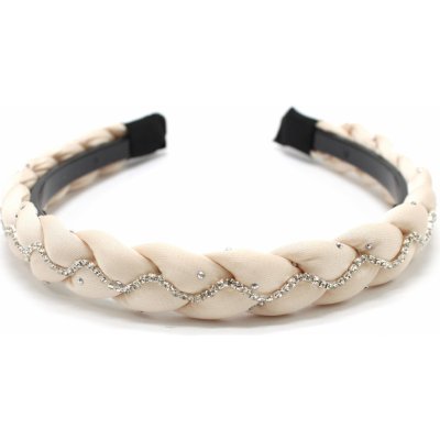 Čelenka s kamínkovým řetízkem Barva: černá – Zboží Dáma