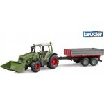 Bruder 2182 Traktor Fendt Vario 211 s čelním nakladačem a sklápěcím přívěsem – Zbozi.Blesk.cz