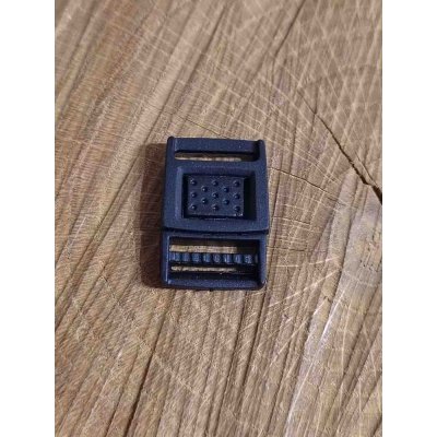 Plastová spona / přezka šíře 15 mm barva černá – Zboží Dáma