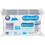 Babylove Vlhčené ubrousky 99% voda 4 x 80 ks – Hledejceny.cz