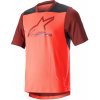 Cyklistický dres Alpinestars Drop 6.0 S/S pánský krátký rukáv coral fluo