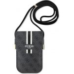 Pouzdro Guess taška na telefon GUOWBP4RPSK Peněženka 4G Stripes černé – Zboží Mobilmania