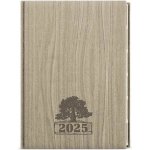 Ctirad Wood A5 denní 2025 světle hnědá – Zboží Živě