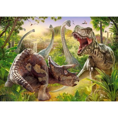 Castorland Bojující dinosauři 018413 180 dílků – Zboží Mobilmania