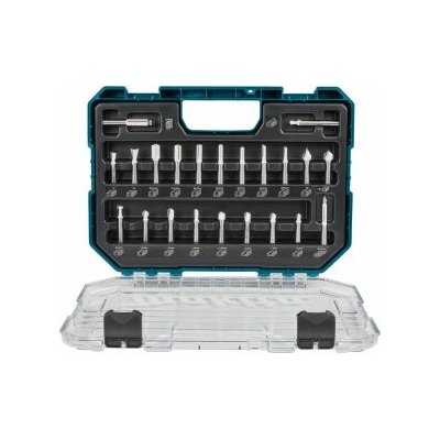 Sada 22ks stopkových fréz, stopka 8mm, Makita D-74784 – Zboží Dáma