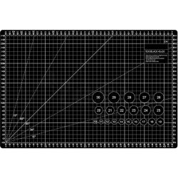 STRIMA Řezací podložka na látky, patchwork TEXI BLACK S, samosvorná, černá, 45x30cm, vel. S , tloušťka 3mm