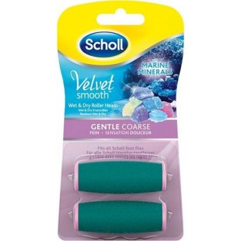 Scholl Velvet Smooth náhradní hlavice jemně drsná s mořskými minerály 2 ks