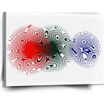 Sablio Obraz Dvoubarevná abstrakce - 150x110 cm – Hledejceny.cz