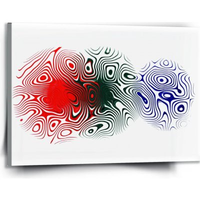 Sablio Obraz Dvoubarevná abstrakce - 150x110 cm – Hledejceny.cz