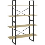 Knihovna se 4 policemi dub sonoma 100x30x140 cm dřevotříska – Zboží Dáma