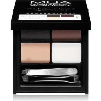 Makeup Revolution Focus & Fix sada pro dokonalé obočí Medium Dark 5,8 g