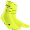 CEP dámské běžecké kompresní ponožky REFLECTIVE yellow