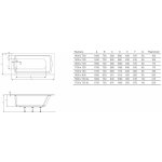 Roca Linea Slim 150 x 70 cm A248540000 – Hledejceny.cz