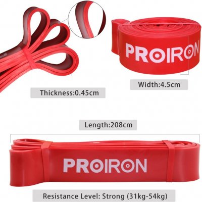 Odporová guma PROIRON 2080 x 45 mm – Zboží Dáma
