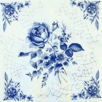 Ubrousek na decoupage vzor 3018 cibulák růže 25x25cm – Sleviste.cz