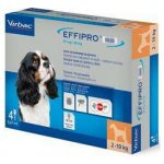 Effipro Duo Spot-on Dog S 2-10 kg 4 x 0,67 ml – Hledejceny.cz