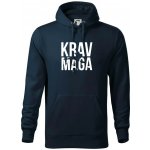 Nápis Krav Maga mikina Cape s kapucí námořní modrá téměř černá – Hledejceny.cz