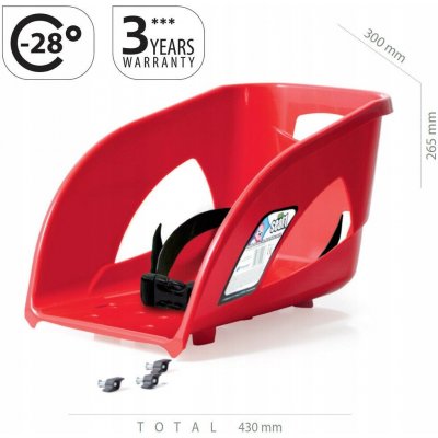 Prosperplast Sedátko na sáňky SEAT1 červená – Hledejceny.cz