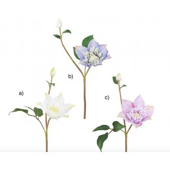 Umělá květina Sia Home Fashion Klematit 3 druhy 112cm