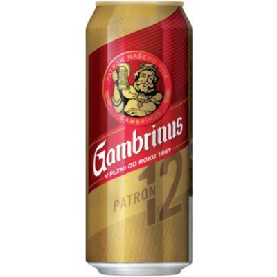 Gambrinus Patron 12° 5% 0,5 l (plech) – Sleviste.cz