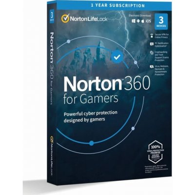 Norton 360 FOR GAMERS 50GB 1 lic. 12 mes. (21415812) – Zboží Mobilmania