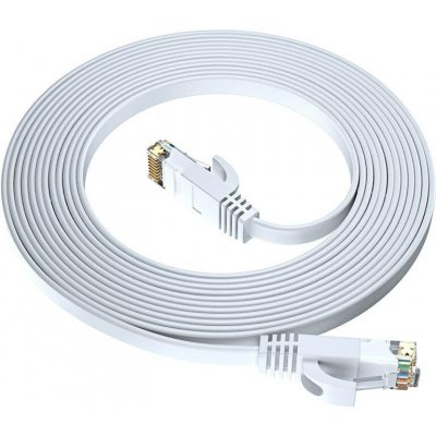 GoGEN NET12MMM03 (RJ45), plochý, CAT6, 12m, bílý – Zboží Živě