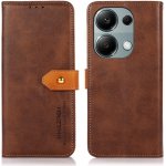 KHAZNEH DUAL -COLOR Peněženkový Xiaomi Redmi Note 13 Pro / Poco M6 Pro hnědé – Zboží Živě