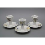 Bohemia Porcelán 1987 Kalíšek na vejce s podstavcem Rokoko BB – Zboží Dáma