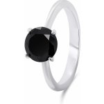 Brilio Silver Nadčasový stříbrný s černým zirkonem RI057WBC – Sleviste.cz