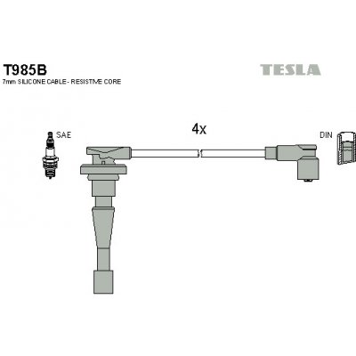TESLA Sada kabelů pro zapalování T985B – Hledejceny.cz