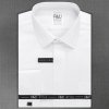 Pánská Košile AMJ košile dlouhý rukáv na manžetové knoflíčky JDPSA018MK bílá