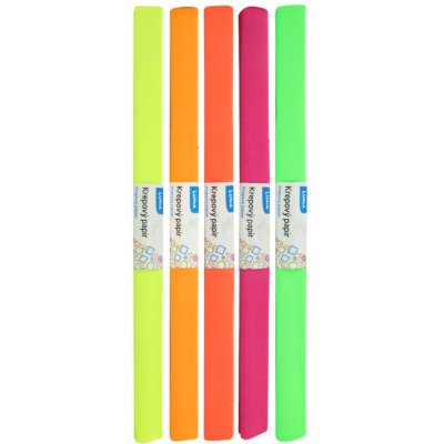 Krepový papír - sada 10 ks / neonový mix – Sleviste.cz