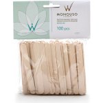 ITALWAX dřevěná kosmetická špachtle střední MEDIUM 100 ks – Zboží Mobilmania