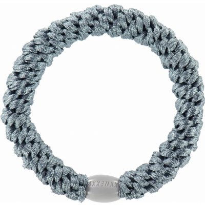 KKNEKKI Gumička do vlasů Kknekki Dusty Grey Blue, modrá barva, textil – Zboží Dáma