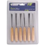 Dláta řezbářská sada 6ks dřevěná rukojeť EXTOL CRAFT – Zboží Dáma