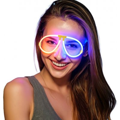 GuircaSvítící neonové párty brýle – Sleviste.cz