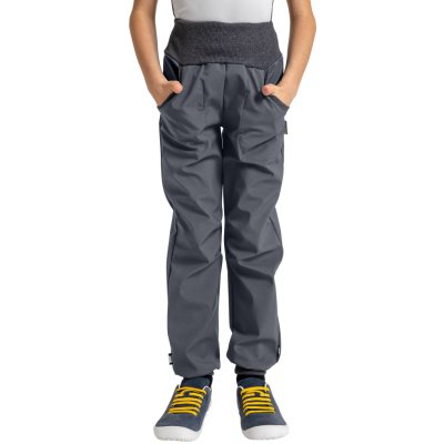 Unuo Dětské softshellové kalhoty s fleecem Street, Tm. Šedá – Hledejceny.cz