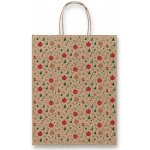 Sadoch Kraft Christmas - dárková taška - 260 x 120 x 345 mm – Zboží Mobilmania