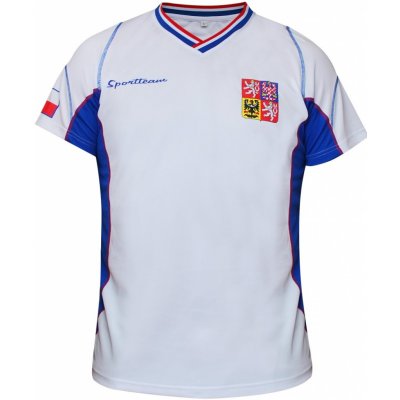 Fotbalový dres ČR pánský - bílý, M – Sleviste.cz