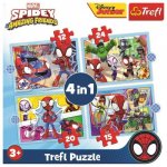 TREFL Spidey a jeho úžasní přátelé 4v1 12,15,20,24 dílků – Hledejceny.cz