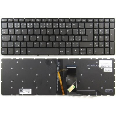 česká klávesnice Lenovo IdeaPad 320-15 320-15ABR 320-15AST 320-15IAP 320-15IKB 330-17 šedá CZ/SK s podsvitem