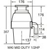 Drtič odpadu WASTE KING MID DUTY 1/2HP