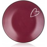Banquet Talíř dezertní HEART 19 cm bordó – Sleviste.cz